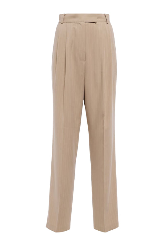 Bea Striped Crêpe Straight Pants