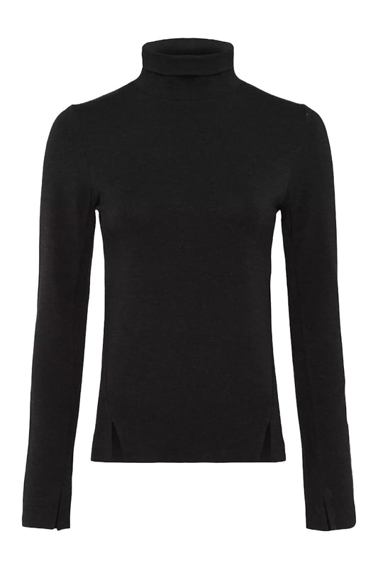 Venitia Roll Neck Jersey Top