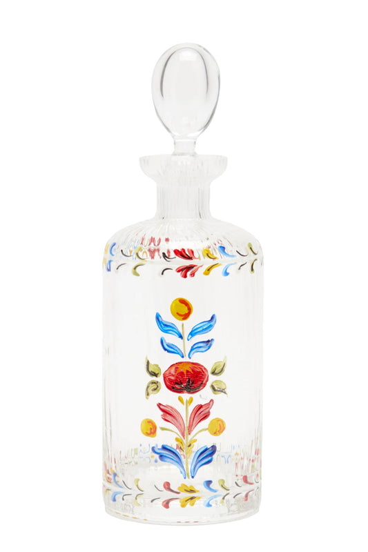 Hand-painted Murano-glass Oil Bottle