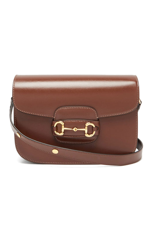 1955 Horsebit Grained-Leather Shoulder Bag