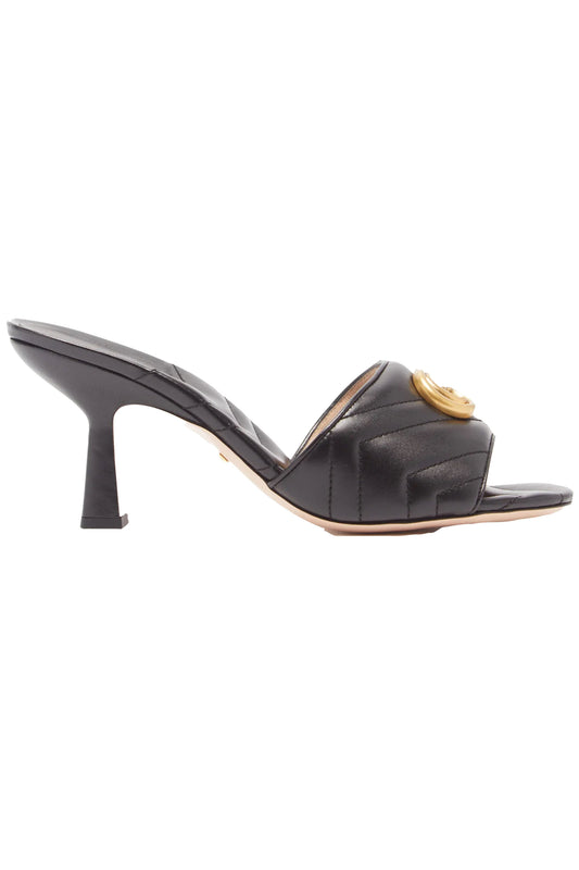 Marmont GG-logo Matelassé Leather Mules