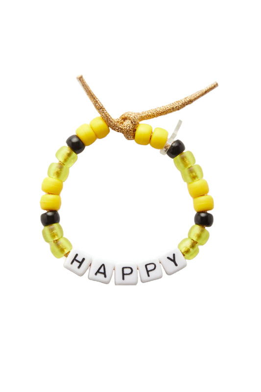 Happy Bead And Lurex Bracelet