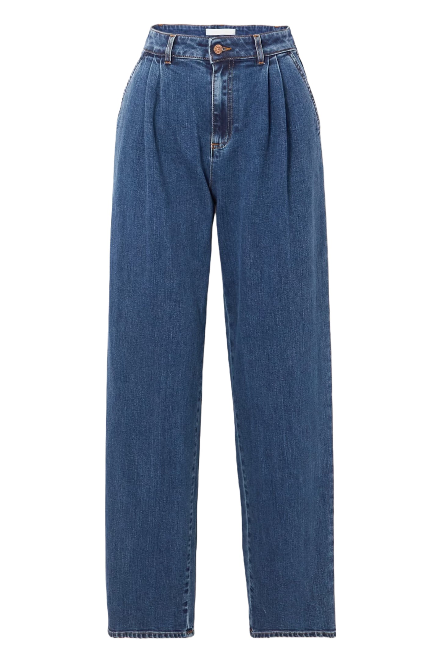 High-Rise Tapered Jeans