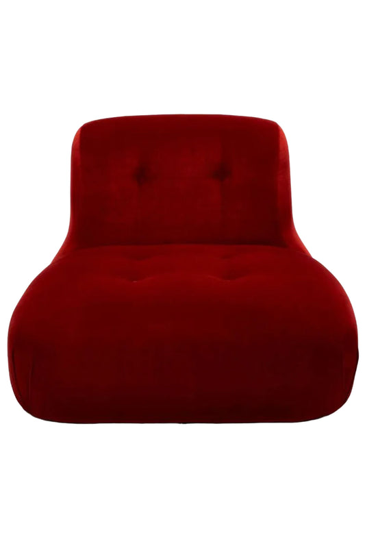 Castle Plain Velvet Chair Wine