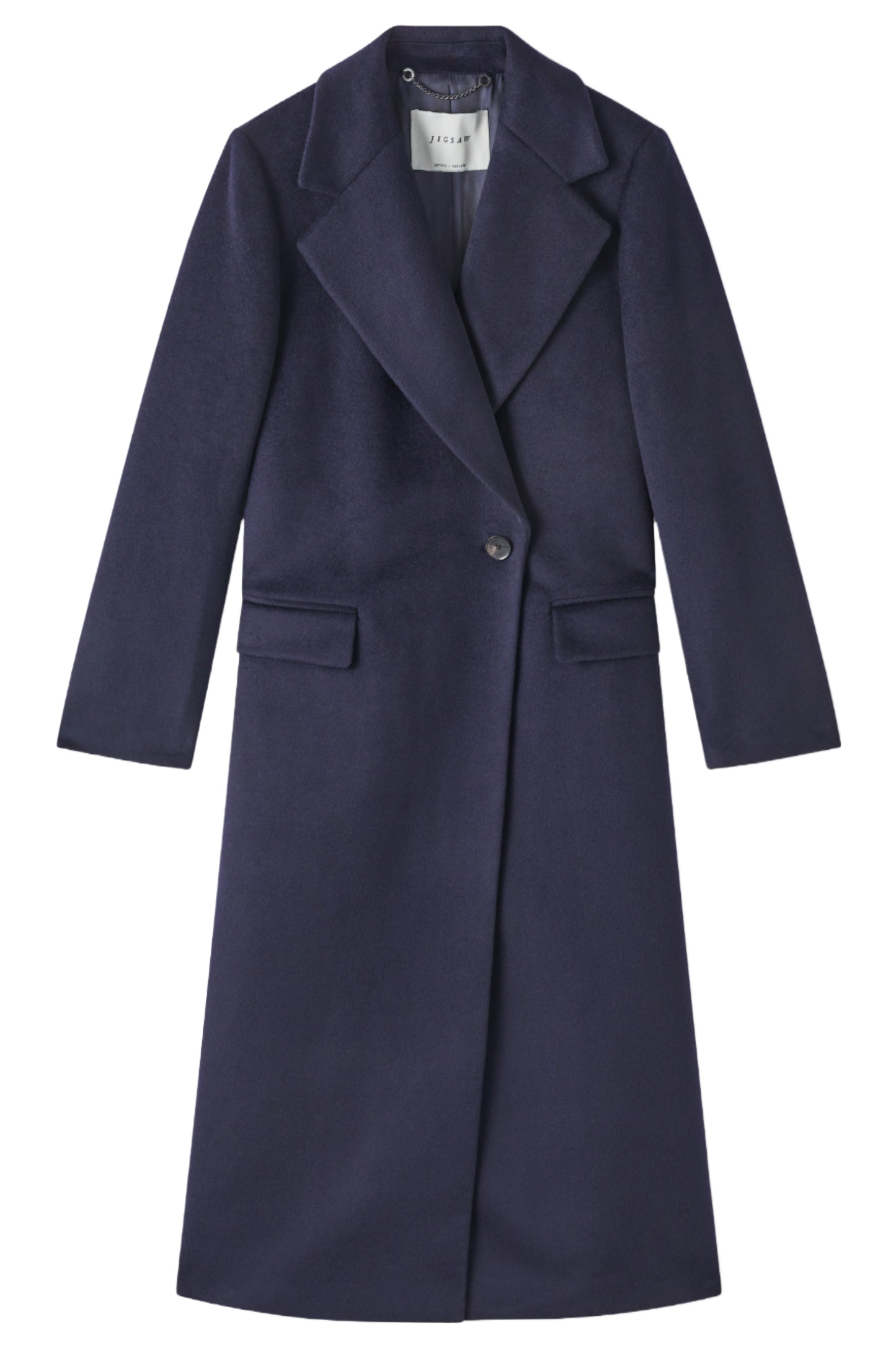 Maxi Navy City Wool Coat