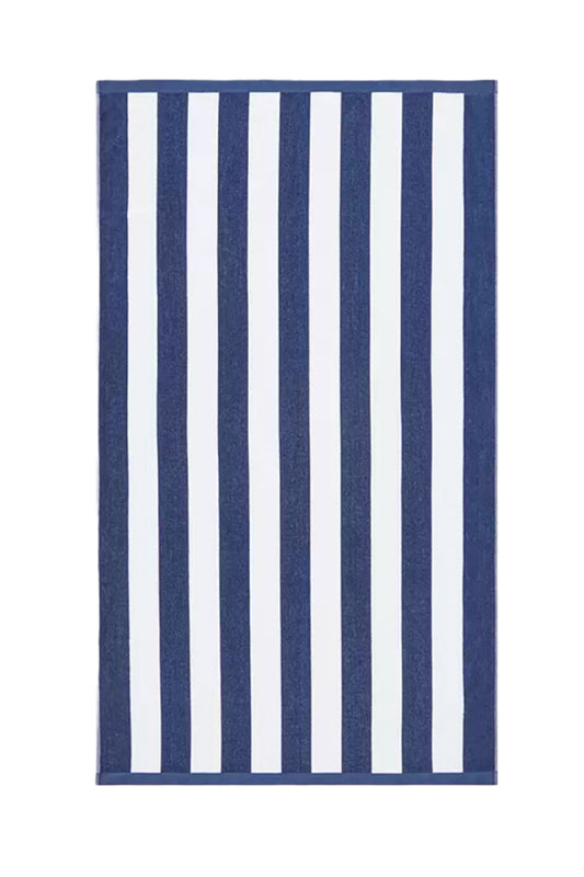 Navy Deckchair Beach Towel