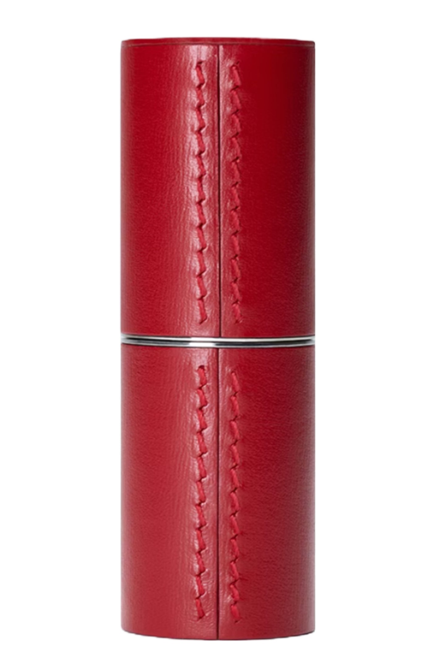 Red Leather Lipstick Case