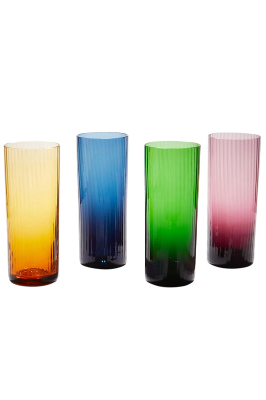 X Salviati Set Of Four Murano Highball Glasses