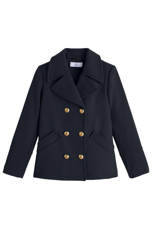 Lucien Pea Coat in Wool Mix