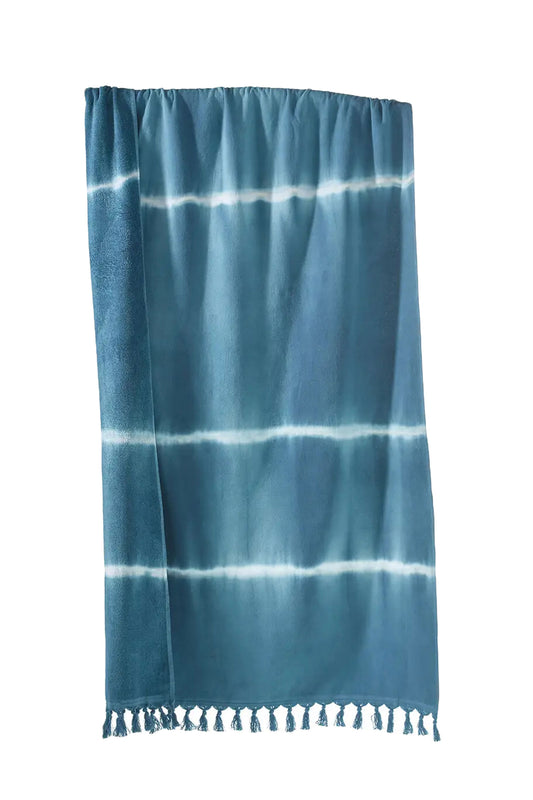 Bornéo Tie-Dye Terry Towelling Fouta Beach Towel