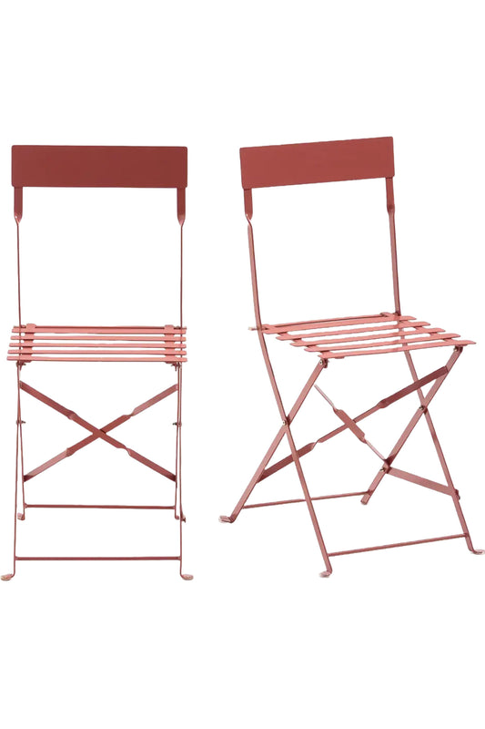 Ozevan Set Of 2 Folding Metal Chairs