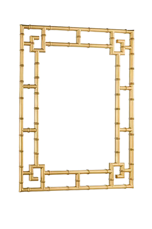 Shawford Mock Bamboo Rectangular Wall Mirror