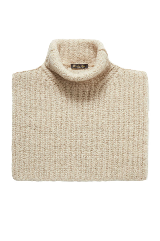 Ribbed Cashmere Turtleneck Dickey