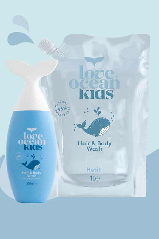 Hair & Body Wash Bottle & Refill Bundle