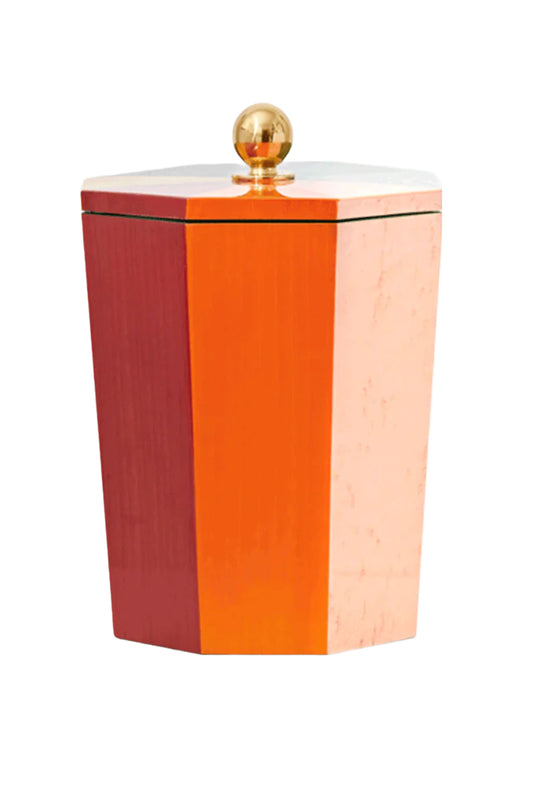 Rainbow Lacquered Ice Bucket