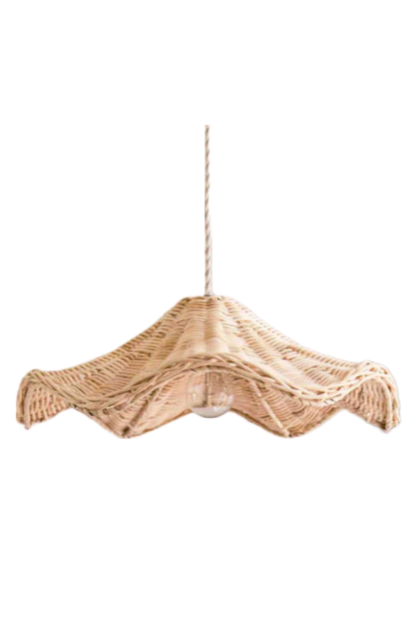 Rattan Wave Pendant