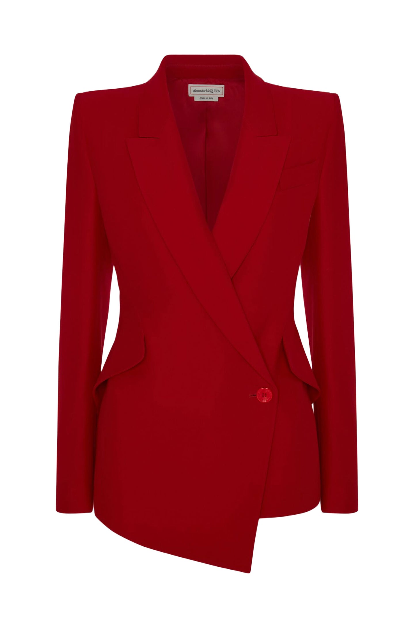 Asymmetric Tailored Crepe Suit Jacket