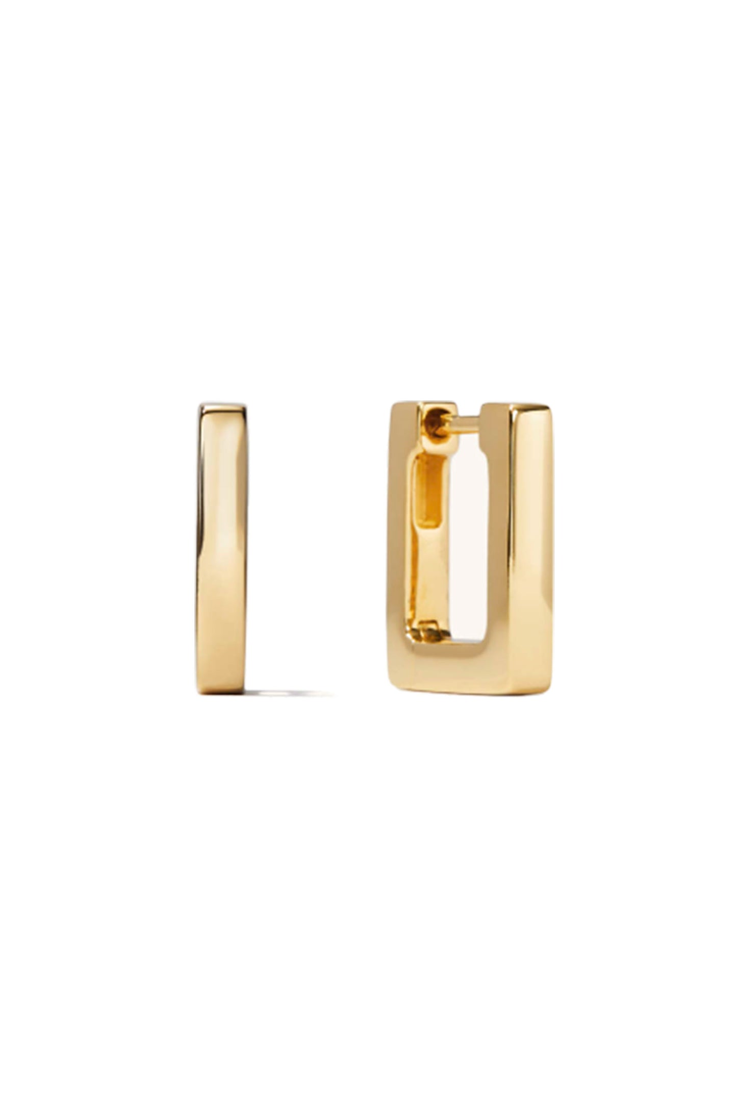 Block Gold Small Hoops