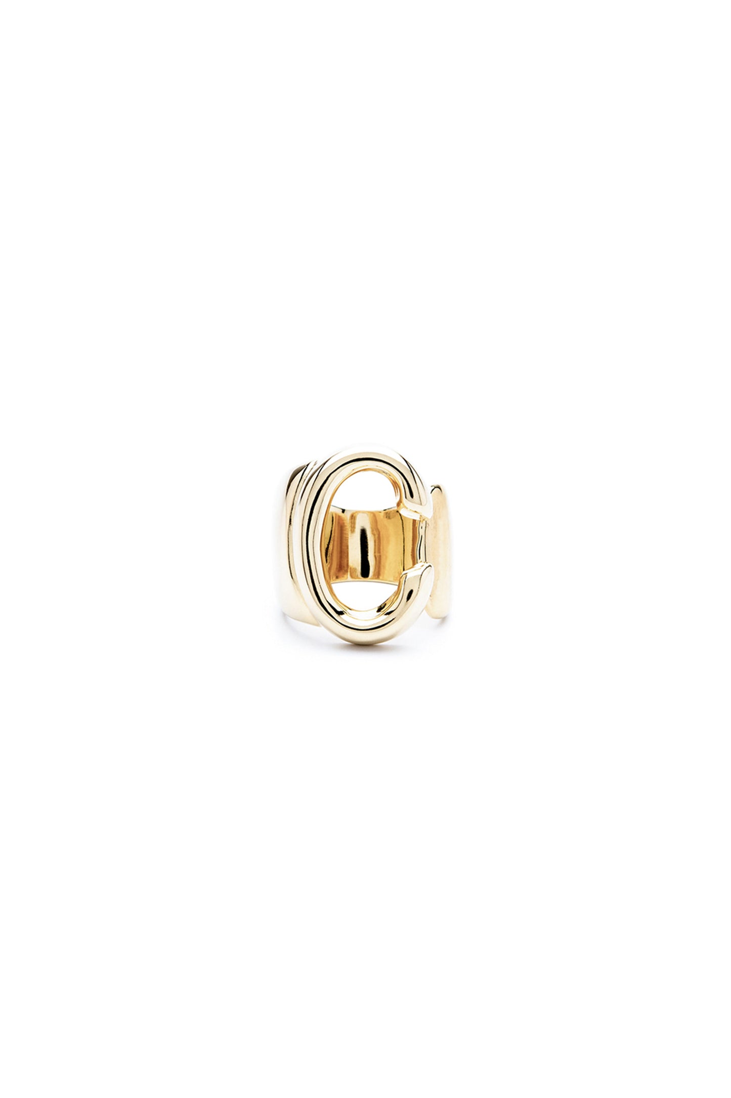 Gold Mini Alphabet Letter Ring