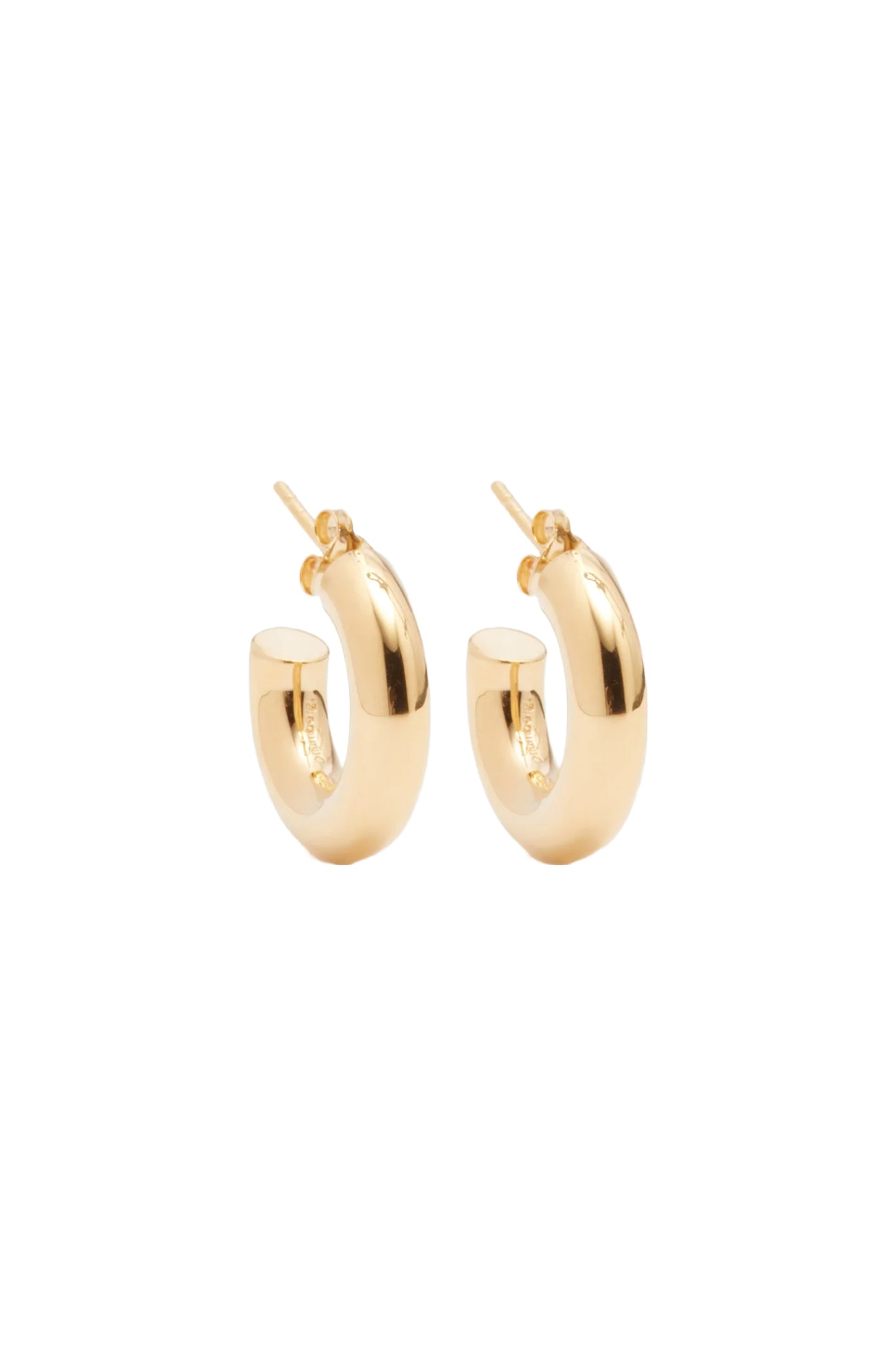 Mini Chunky 14kt Gold-vermeil Hoop Earrings