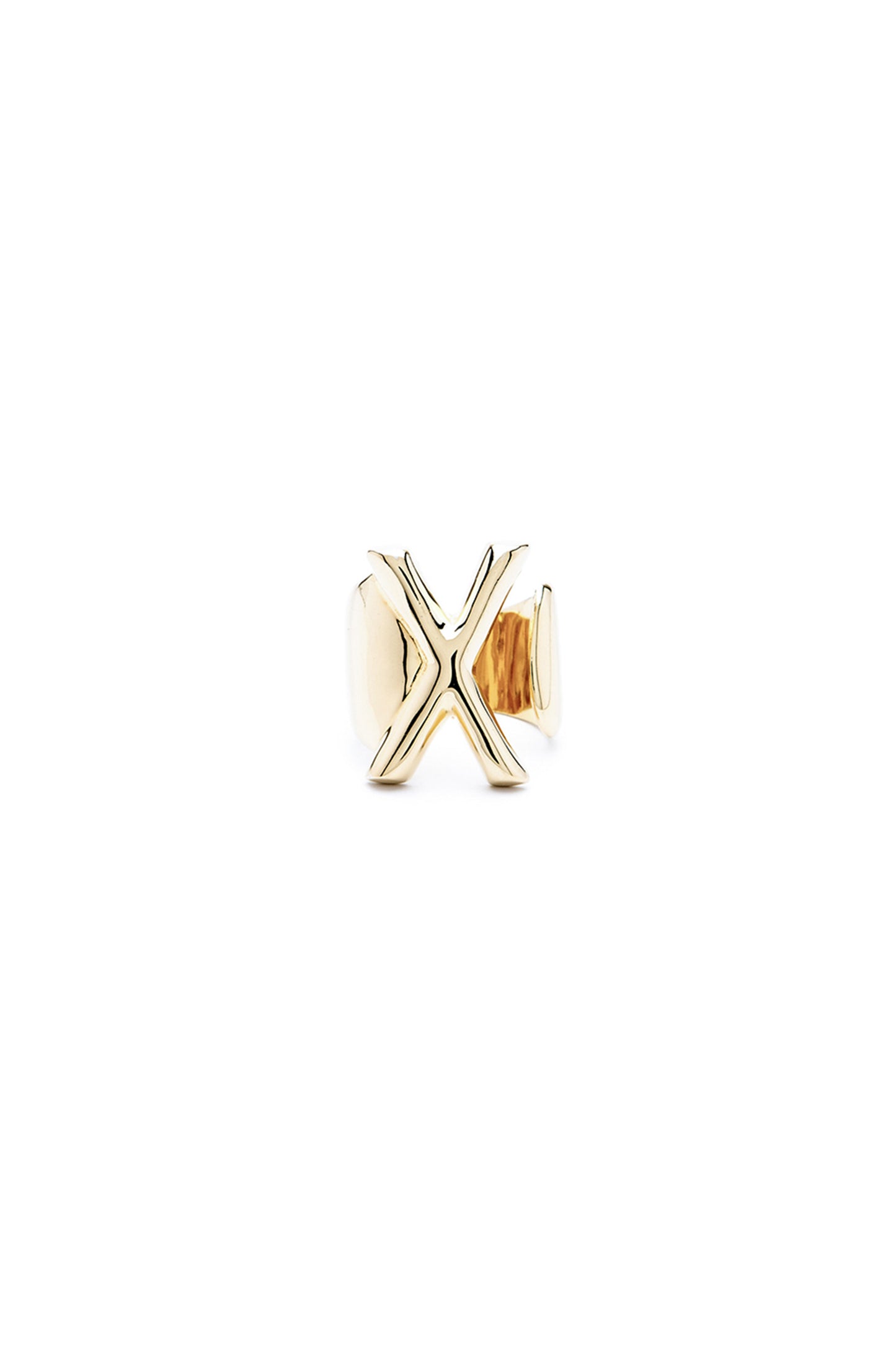 Gold Mini Alphabet Letter Ring