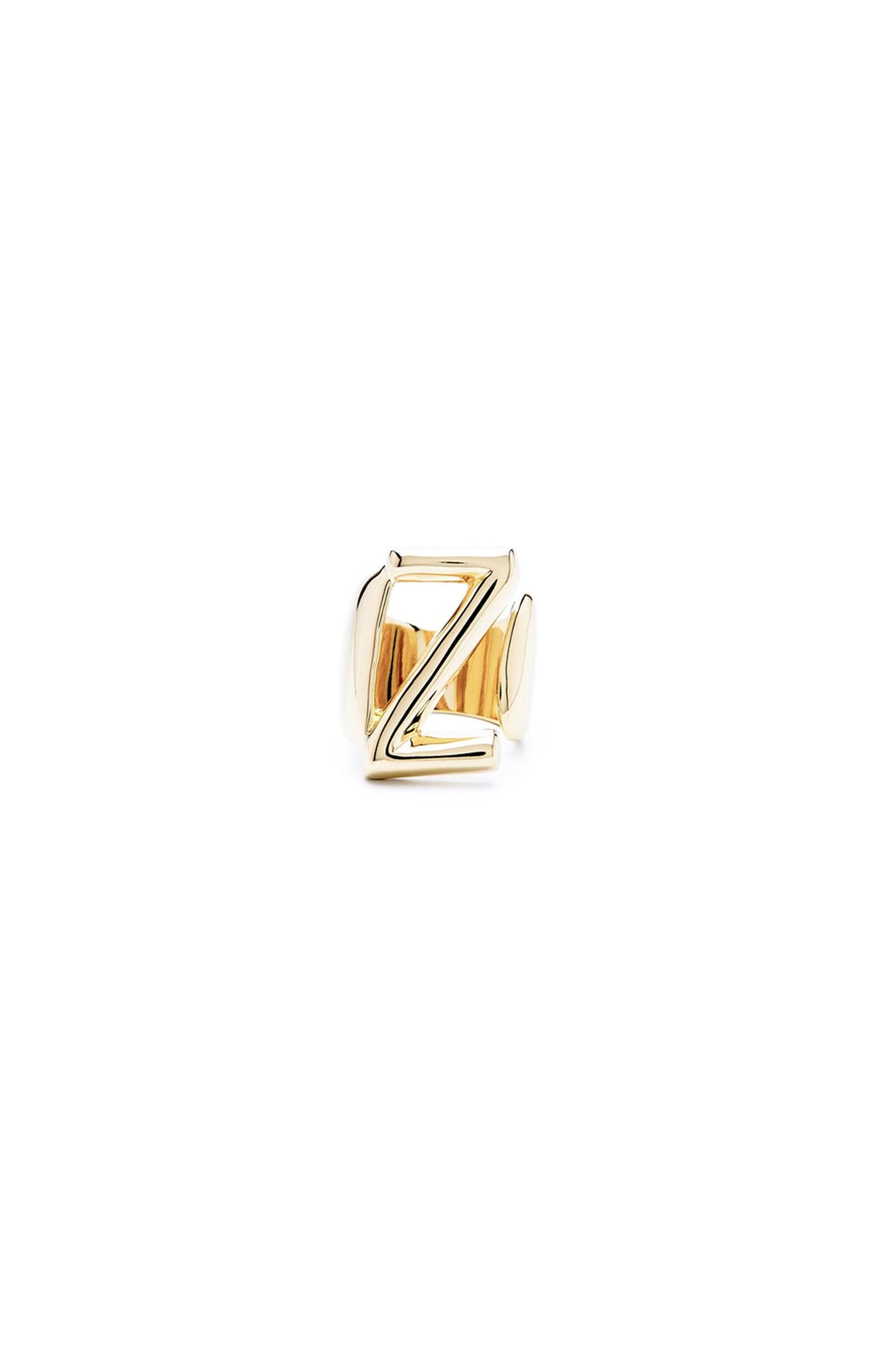 Gold Mini Alphabet Letter Ring