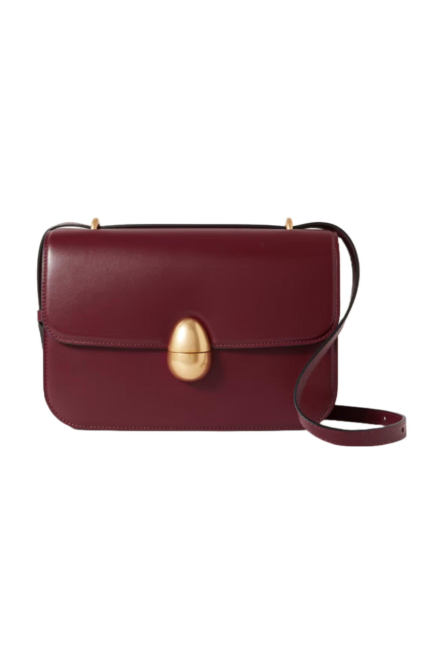 Phoenix Burgundy Leather Shoulder Bag