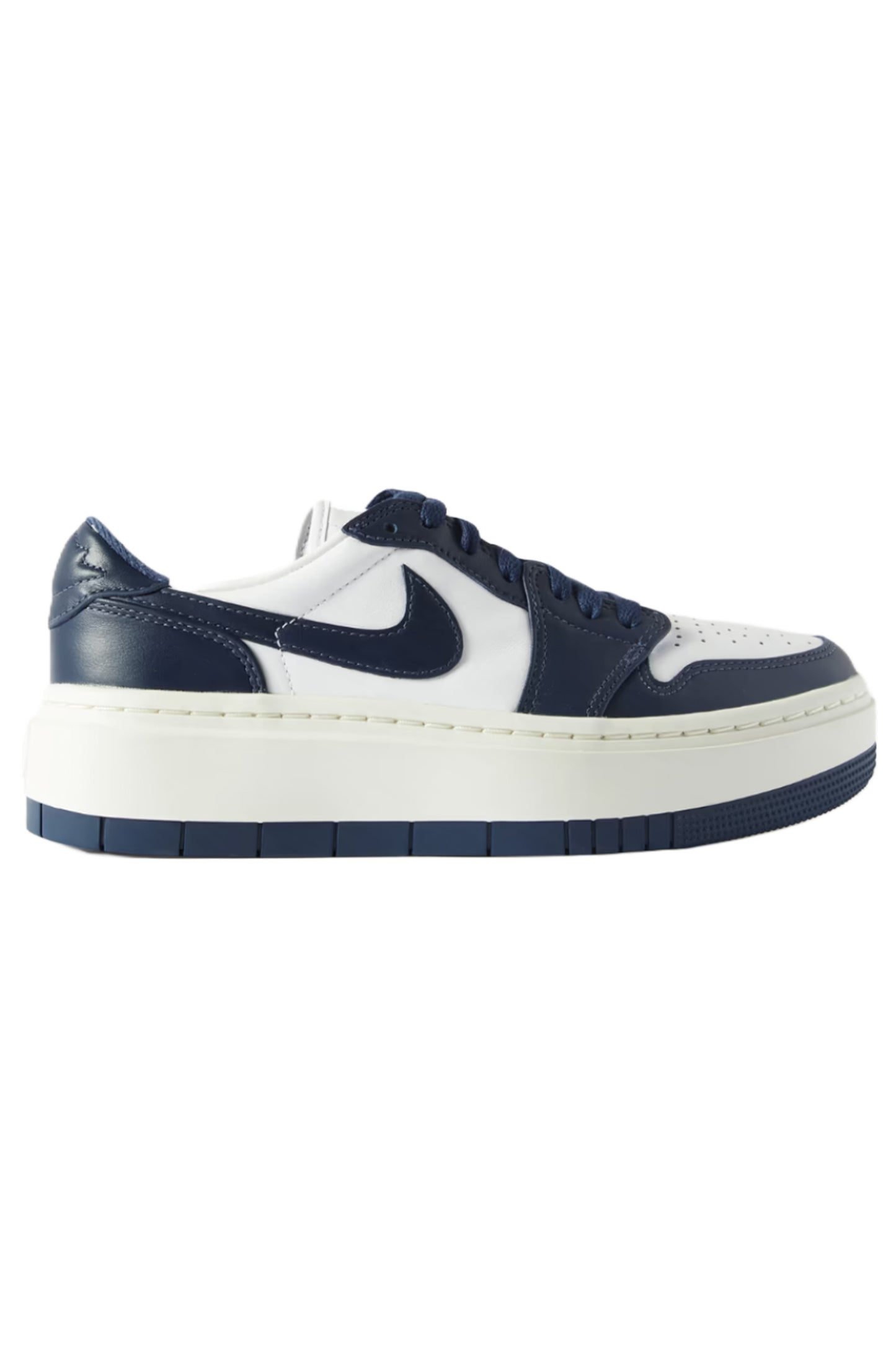 Navy Air Jordan 1 Elevate Low Leather Sneakers