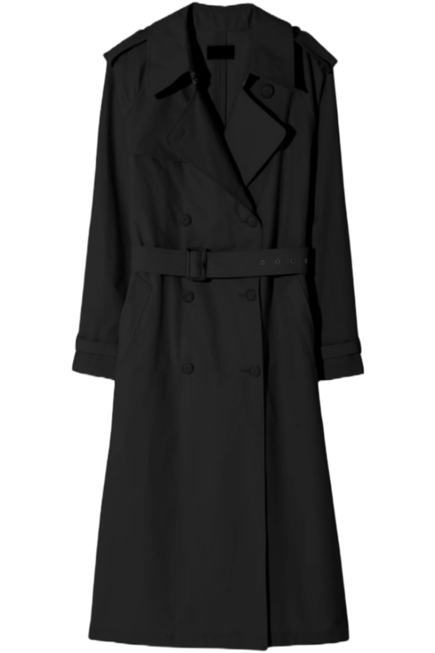 Tanner Black Trench Coat