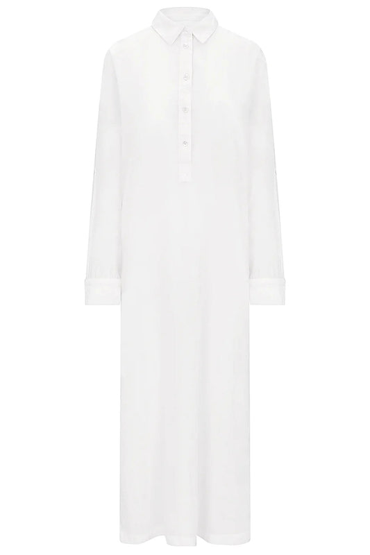 The Maxi Shirt - Cotton White