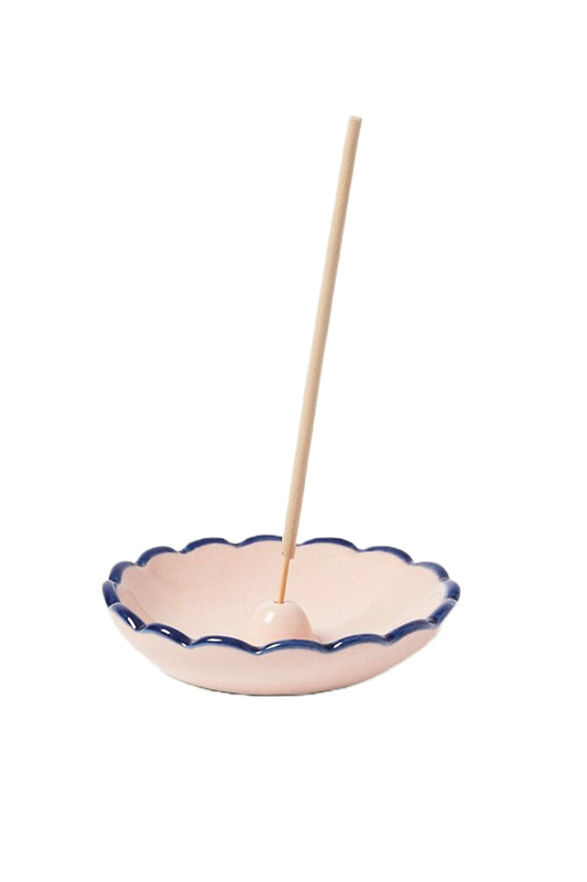 Sylvie Ceramic Scallop Edge Incense Holder