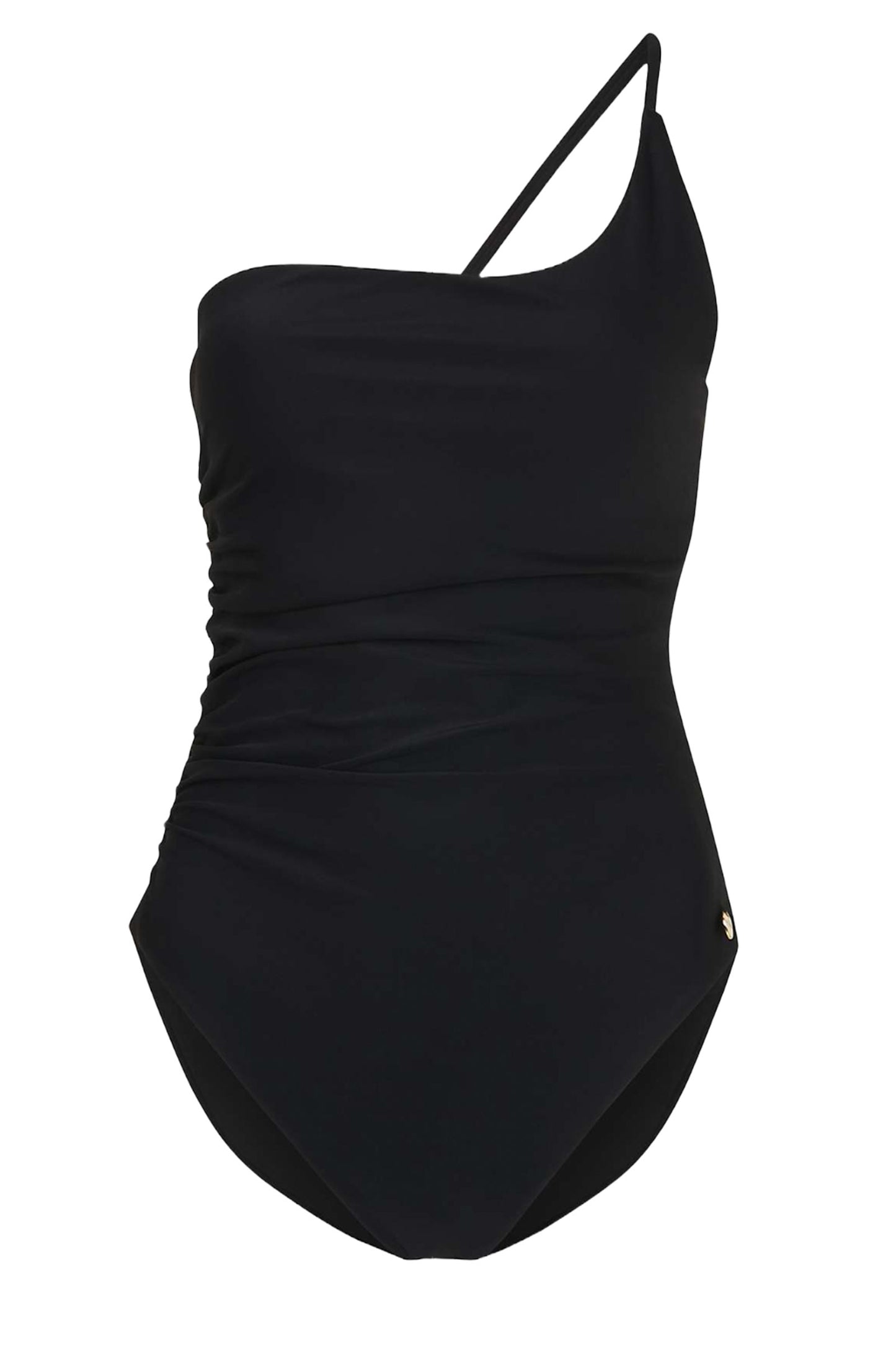 Black One Shoulder Swimsuit