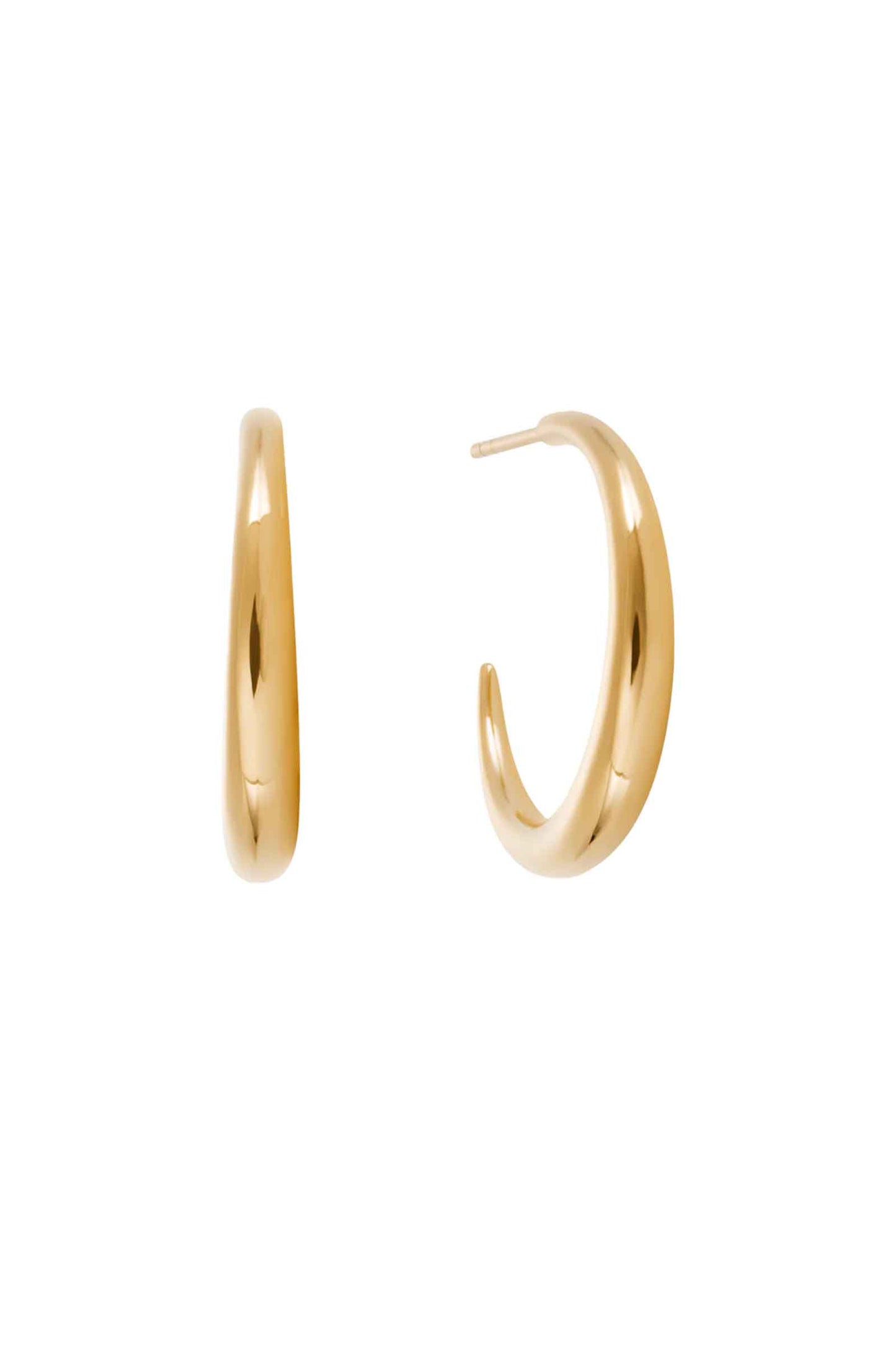 Gold Graduated Hoops Yellow Gold Vermeil