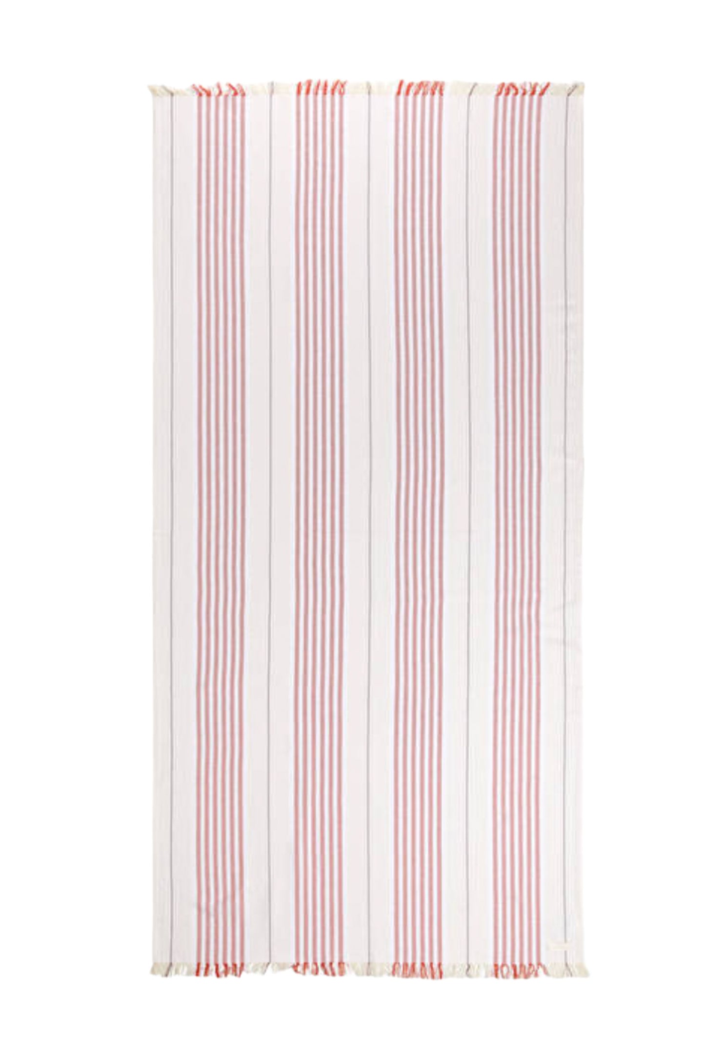 White And Red Cotton Beach Blanket