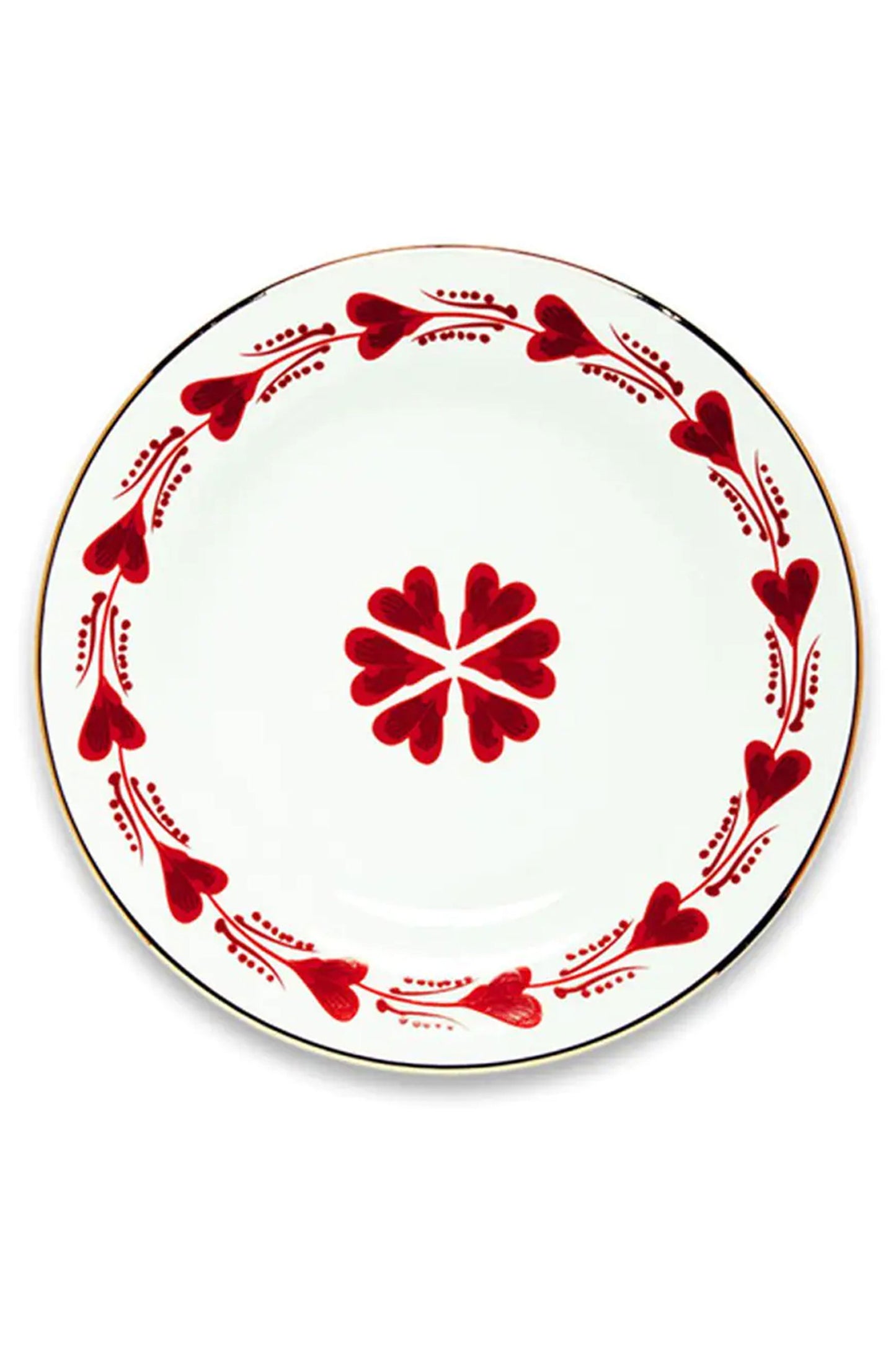 Two Hand-Painted Dessert Plates Set