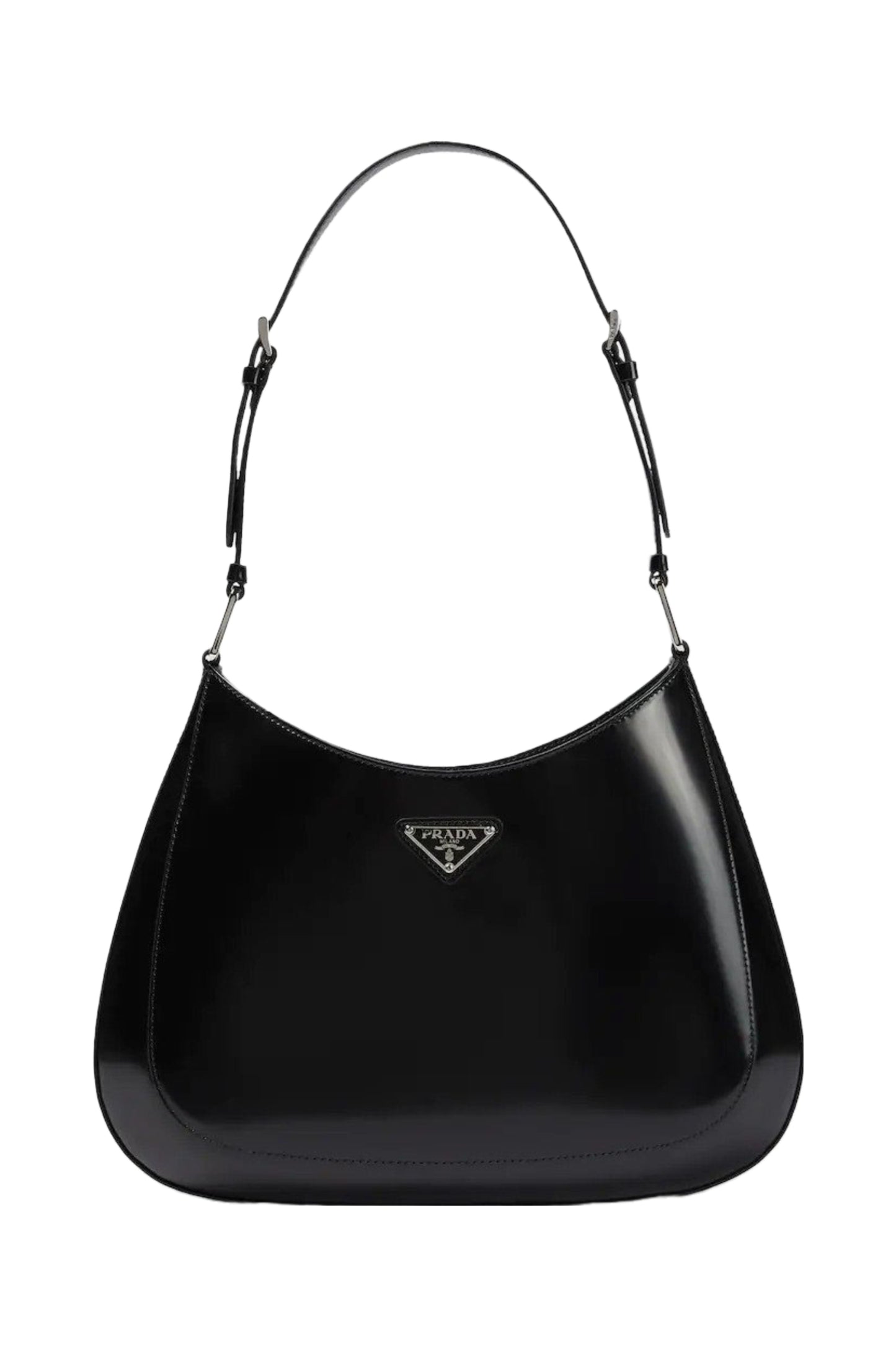 Cleo Black Leather Shoulder Bag