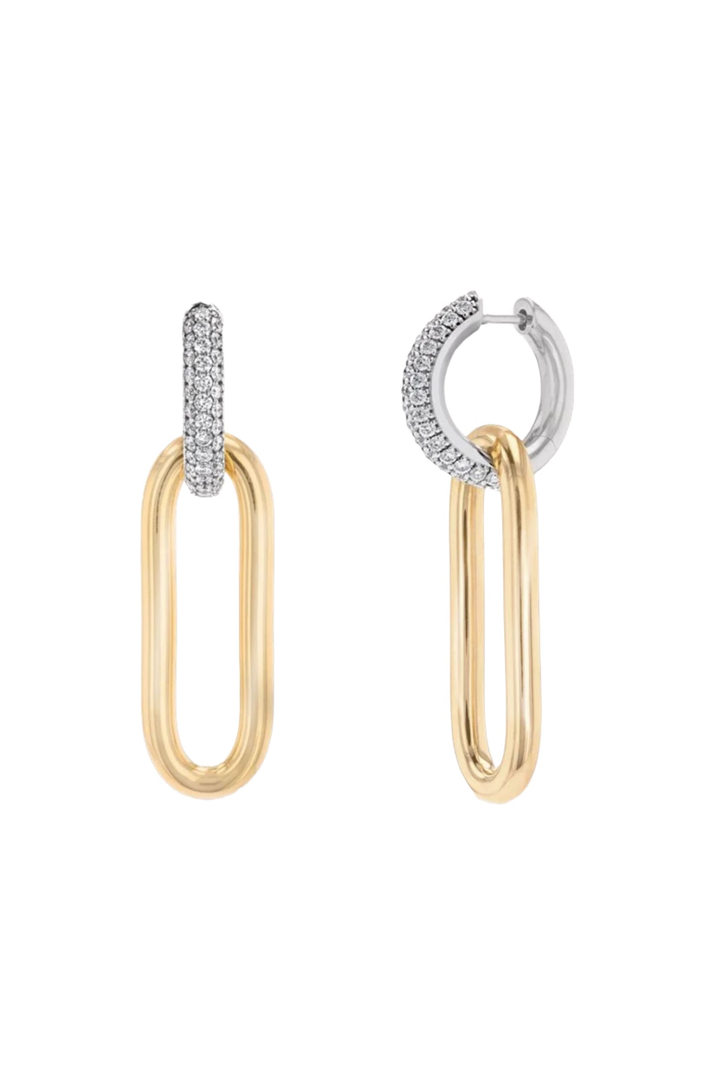 Havana Diamond Drop Earrings In 18ct Yellow Gold