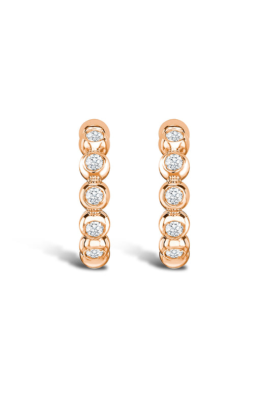 Bohemia Diamond Hoop Earrings