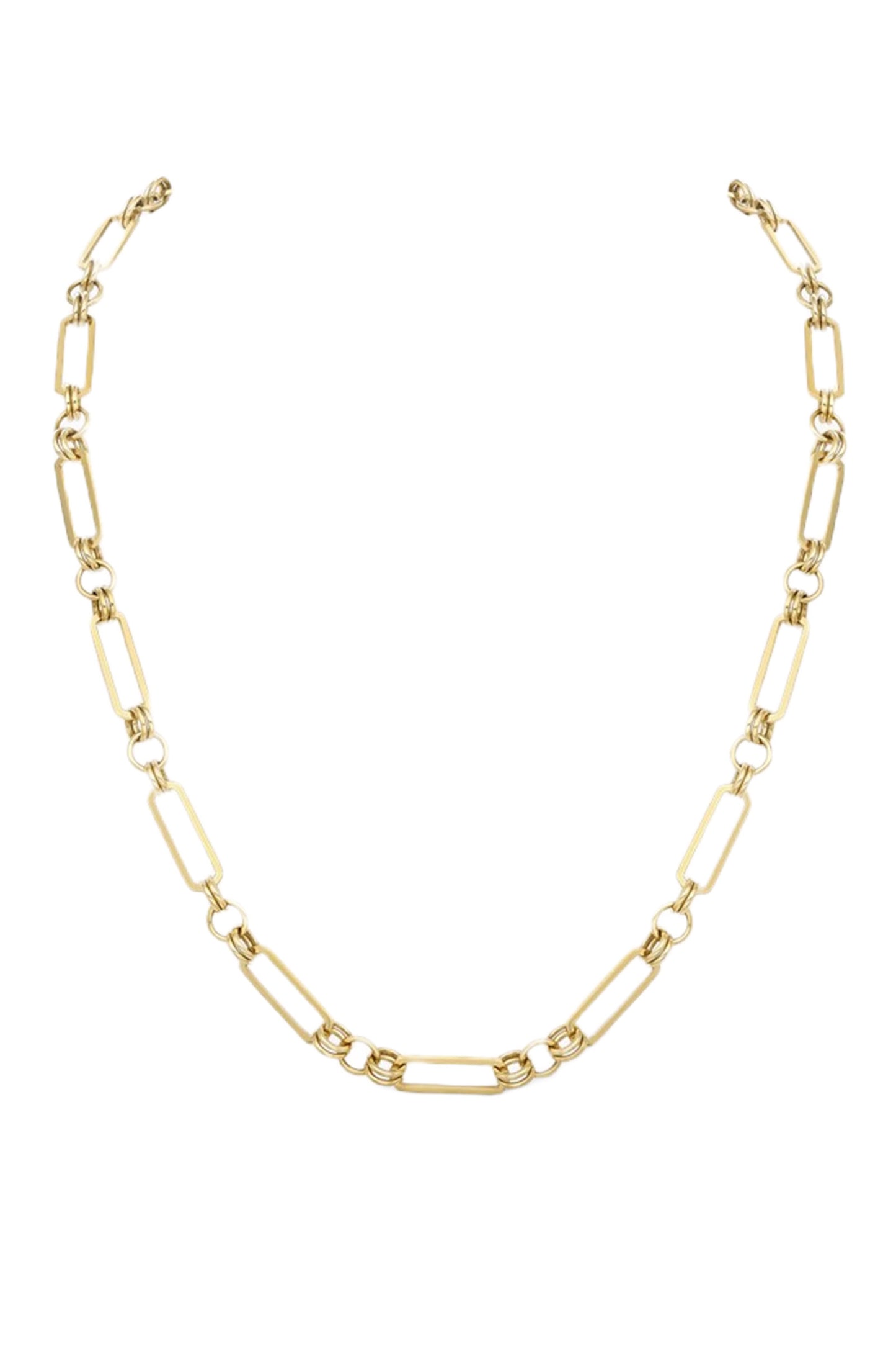 45cm Byzantine Link Chain In Yellow Gold