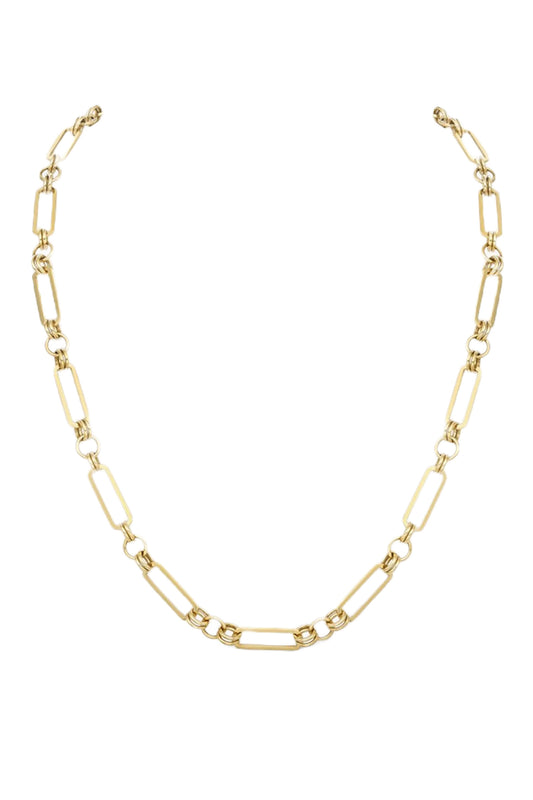 45cm Byzantine Link Chain In Yellow Gold