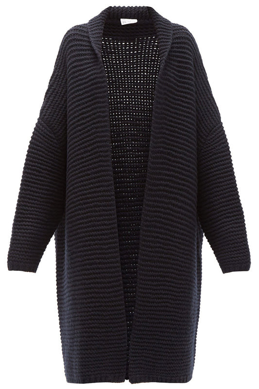 Oversized Chunky-Knit Cashmere Cardigan