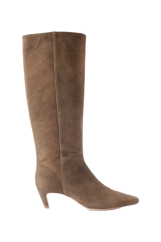 Remy Light Brown Suede Knee Boots