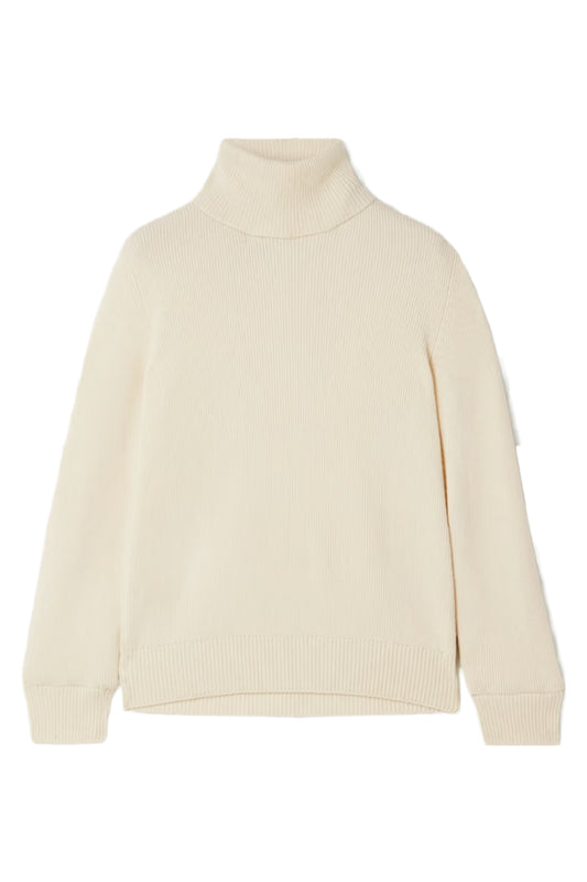 Ribbed Cashmere Turtleneck Sweater