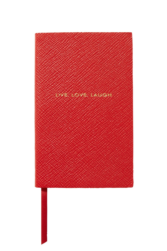 Panama Live, Love, Laugh Textured-Leather Notebook