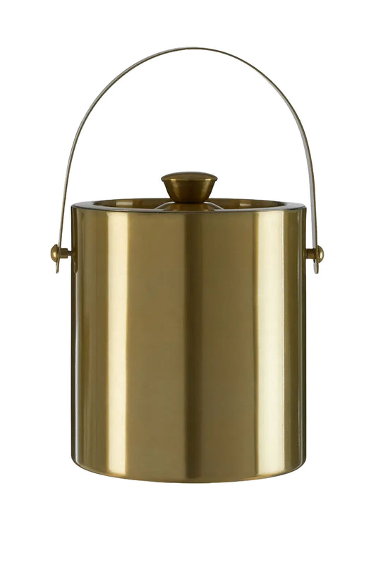 Ice Bucket in Brass Finish