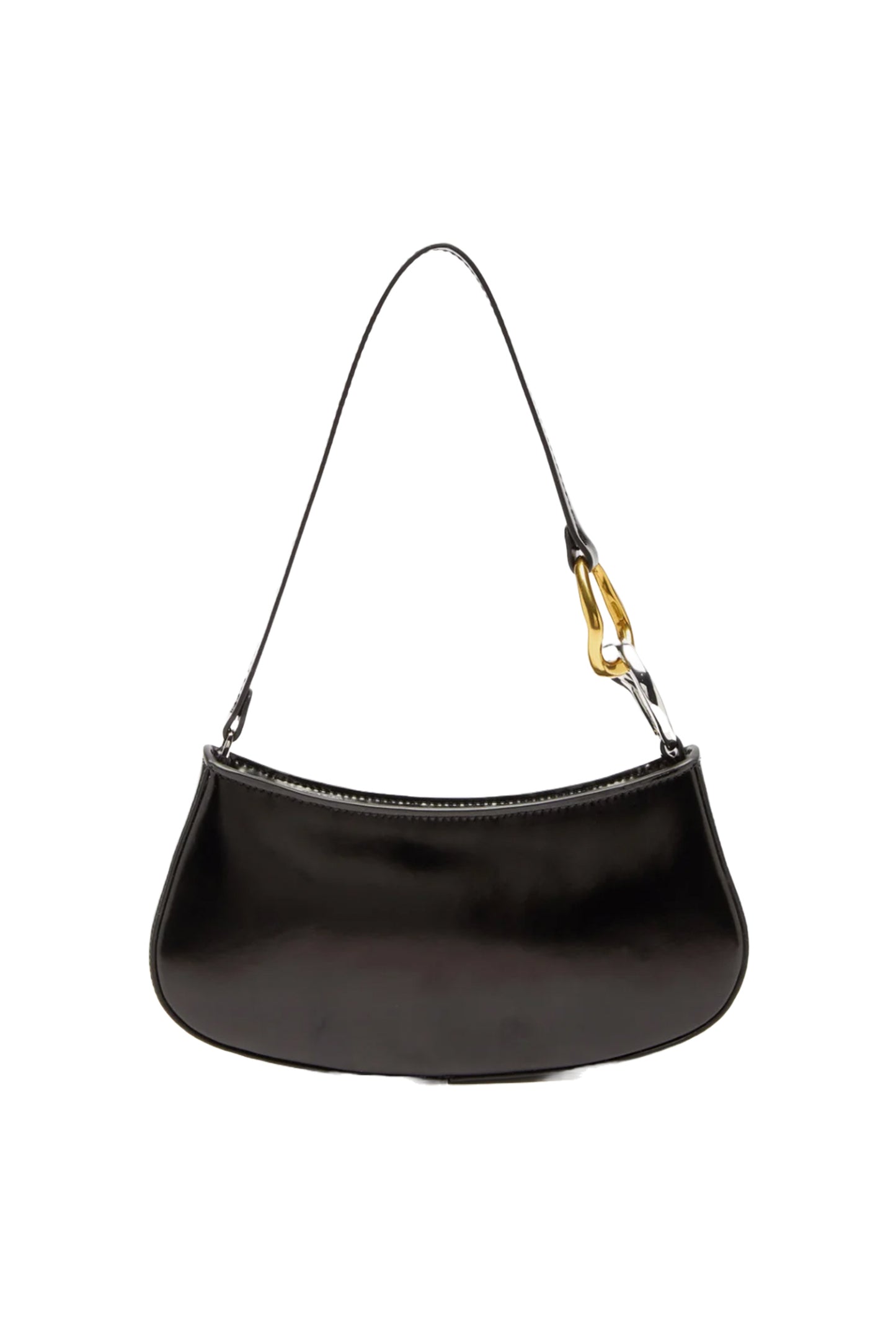 Ollie Polished-leather Shoulder Bag