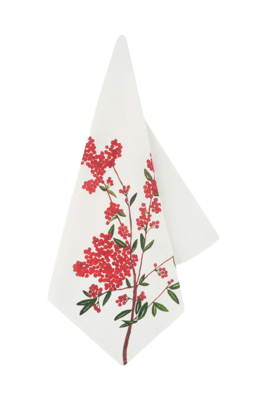 Les Airelles Linen Napkin in Red 50x50cm