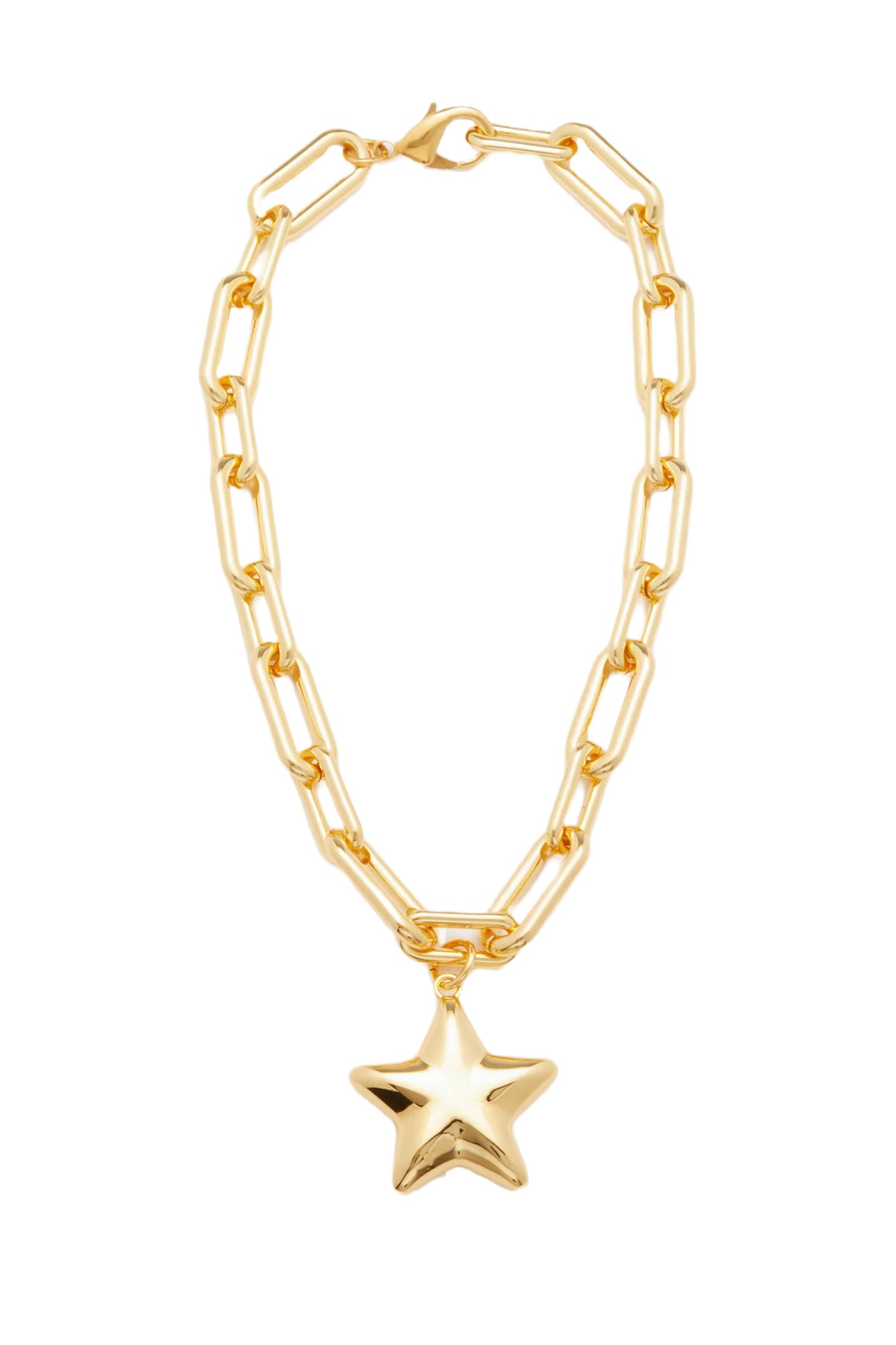 Star-Pendant Gold-Plated Choker