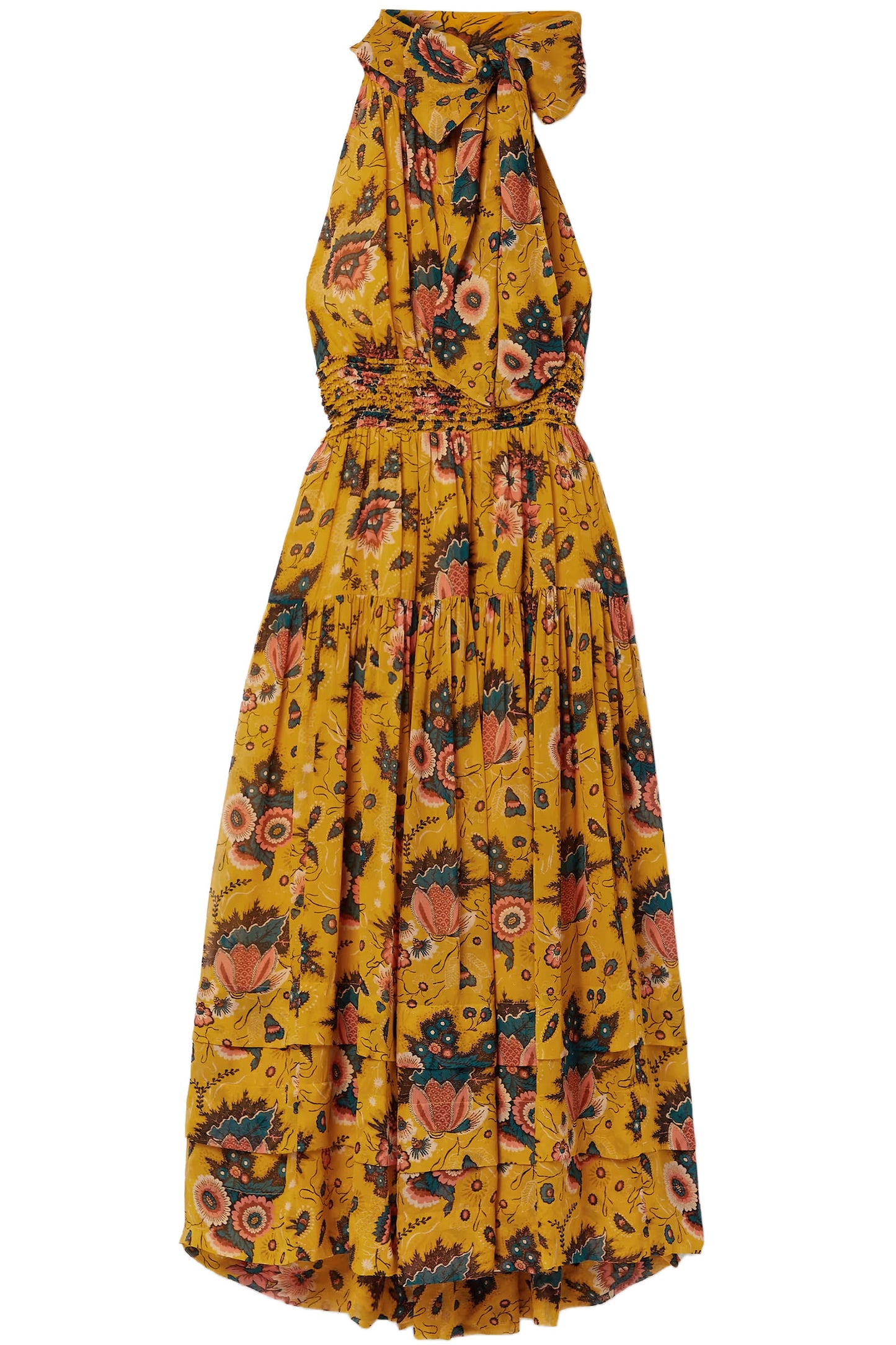 Maya Floral-Print Silk-Georgette Midi Dress