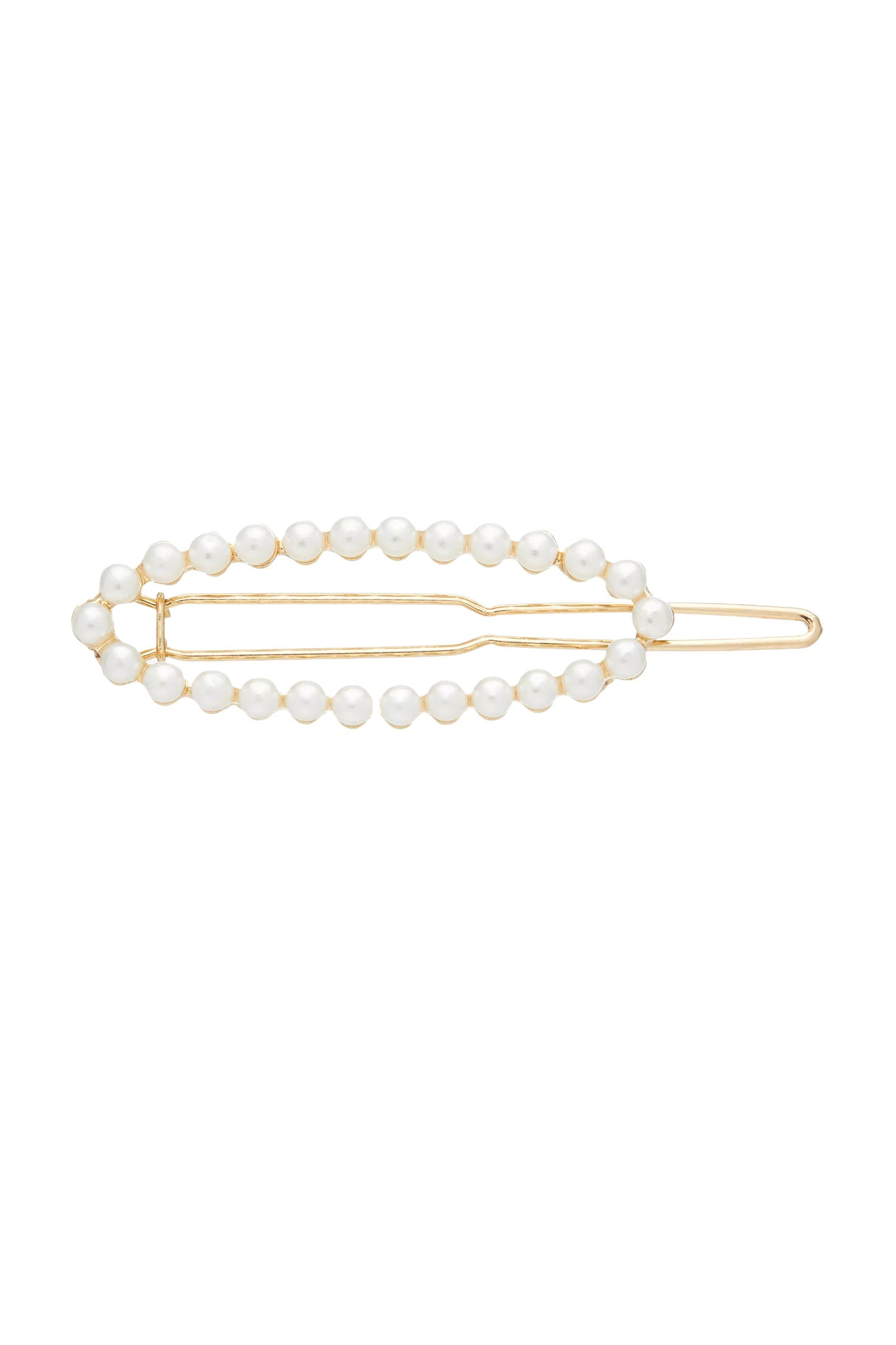 Faux Pearl Barrette Hair Clip